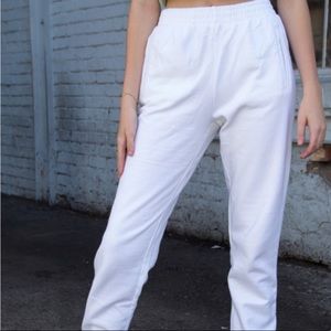 Brandy Melville White Sweatpants/Joggers